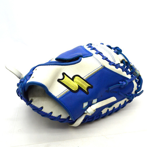 SSK 軟式キャッチャーミット トライチャージ ブルー×ホワイト 右