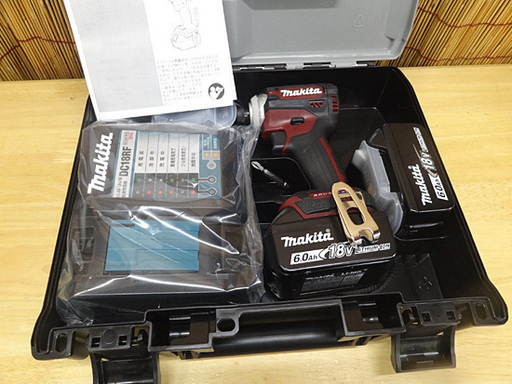 新品 マキタ 18V 6.0Ah 充電式インパクトドライバ TD171DGX AR オーセンティックレッド バッテリ×2、充電器付き makita 札幌市 豊平区 平岸