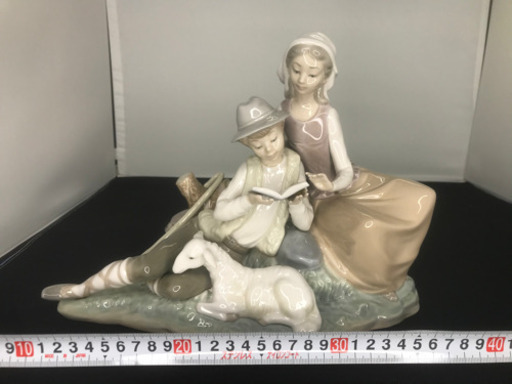 【愛品倶楽部柏店】LLADRO リヤドロ　読書の時間　フィギュリン　廃盤品