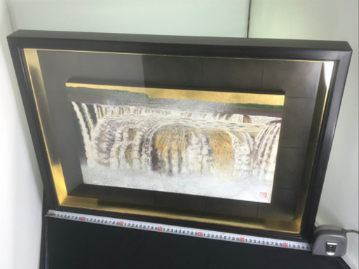 【店舗同時販売中｜値下げしました！】額装絵画　柳沢正人　イグアスフォールズ　悪魔ののど笛　専用箱付　問合わせ番号：112-041585-002【店頭ご来店購入限定】