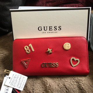 値下げGUESS(ゲス)の財布 赤