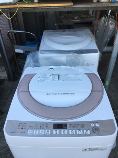 シャープ　7.0kg  洗濯機　2016年配送無料❤️半年保証付き❤️