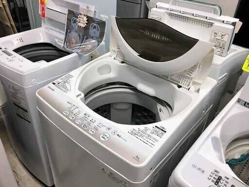 東芝5.0K洗濯機　2016年製　トツプカバー　洗濯フタ新品交換　分解クリーニング済み！！！