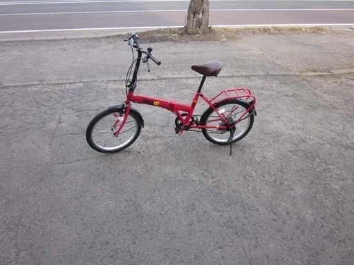 南12条店 自転車 20インチ 折りたたみ 6段切替 折りたたみ レッド 南12条