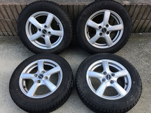 一時休止 中古 ブリヂストン  スタッドレスタイヤ BLIZZAK REVO GZ175/65R14 　2012年12週製造　ホイール付き 4本セット