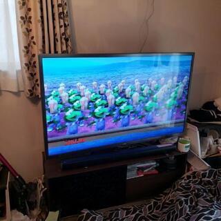 LG スマートテレビ55インチ、テレビ台、3dグラス付き@4個