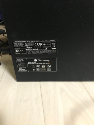 Gateway本体＋(ゲーミングキーボード、マウスセット)＋モニター