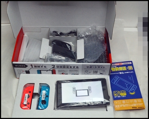 中古美品 新型 ニンテンドースイッチ ネオン カラー 2019年版 Nintendo 