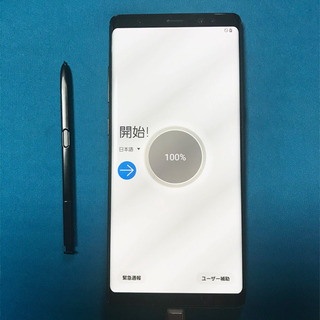 中古美品！au Galaxy Note8 SCV37 SIMロッ...