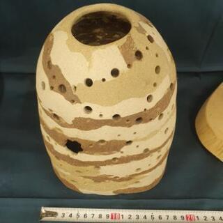 陶磁器 練り込み タタラ作り ライト ランプ