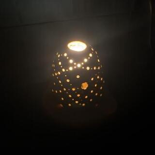 陶磁器 練り込み タタラ作り ライト ランプ