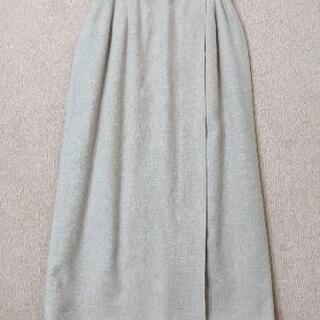ウール混の上品ロングスカート