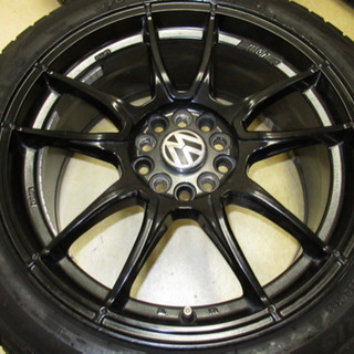 MOTEC 8J-18インチ off+48 pcd112・120/5H(マルチ) PIRELLI ICE ASIMMETRICO 225/45R18 スタッドレス付き4本　VW、アウディ、メルセデス・ベンツ、他 MOTEC 8J-18インチ off+48 pcd112・120/5H(マルチ) PIRELLI ICE