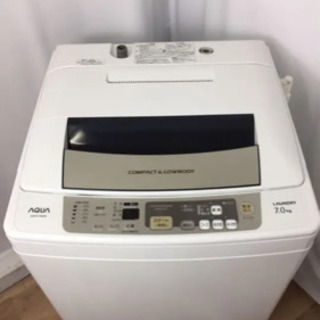 交渉中　AQUA 全自動洗濯機 AQW-P70B(W) 7.0kg 