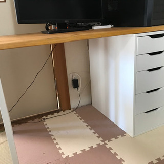 IKEA 引き出し　机　パソコン机　学習机