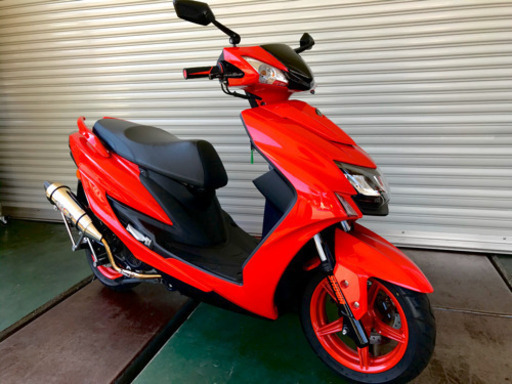 SOLD OUT！1オーナー 距離少 現行型シグナスX カスタム5型 自賠責付き！ 高級マフラー カスタム車両 SED8J