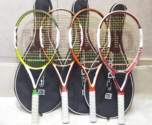 ウィルソン n CODE n5 + n CODE n TOUR + n PRO OPEN + n TOUR TWO 硬式テニスラケット 4本セット ケース付き