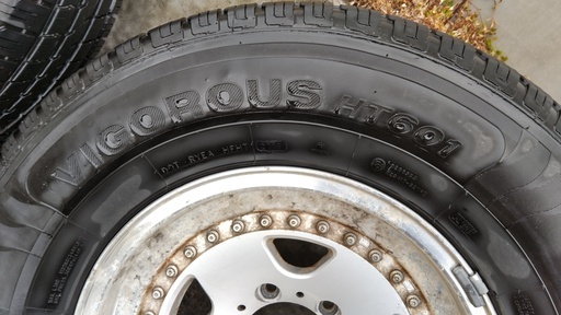 アルミホイール+夏タイヤ_ランドクルーザープラド95(KZJ95W)使用品 中古品