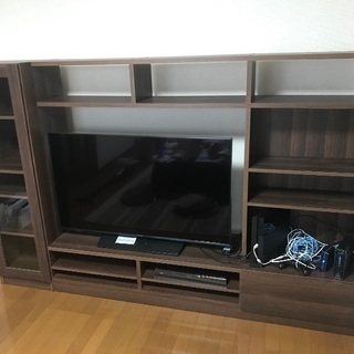 収納たっぷり50インチまで可能テレビ台