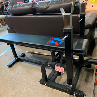 ベンチプレスセット55Kg セーフティパックI / ラバーバーベルセット70kg シャフト180cm