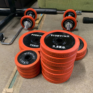 商談中　　　　　　　　　　　ベンチプレスセット　重り55kg 商談中 ベンチプレスセット 重り55kg