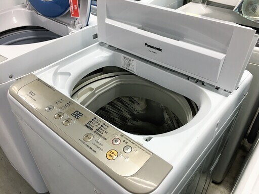 パナソニック6.0K洗濯機　2017年製！！分解クリーニング済み！！