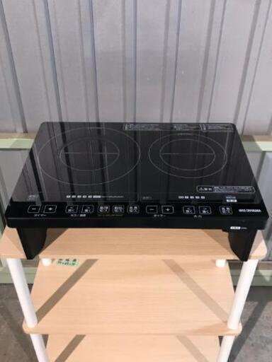 取引中s☆IHクッキングヒーター2口2015年製☆ IHヒーター ガラストップ(