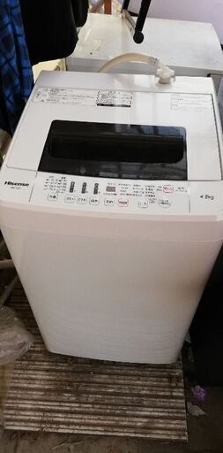 ハイセンス　洗濯機　4.5kg 2017年製