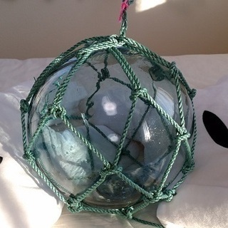 浮き球(ガラス) ガラス球 浮き玉 直径約24cm 1個