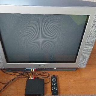サンヨー2001年製29型ブラウン管テレビ＋地デジチューナーセット
