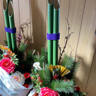 ⭐️門松の造花　お正月に店舗前にお飾り