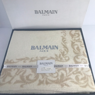 BALMAIN PARIS 毛布 シルク100% シングル シン...
