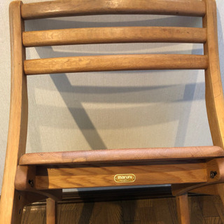 勉強机の椅子(木製)