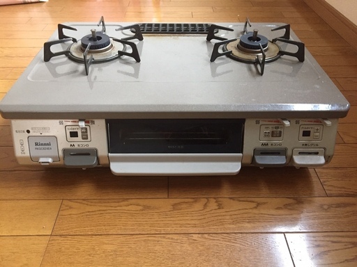 リンナイ　Siセンサー　グリル付きガスコンロ（２口）　ＬＰガス用
