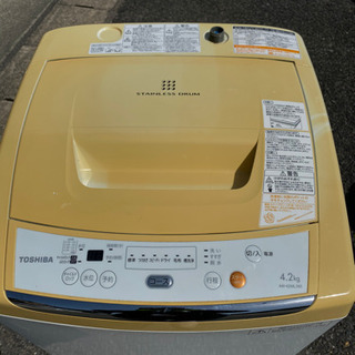 東芝 洗濯機 4.2kg AW-42ML 2013年製 焼け 割れ有り
