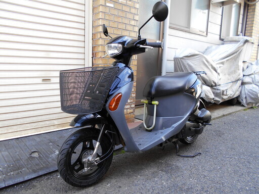 レッツ4 FI 4スト スピード抜群 前タイヤバリ山 前カゴ・U字ロック付