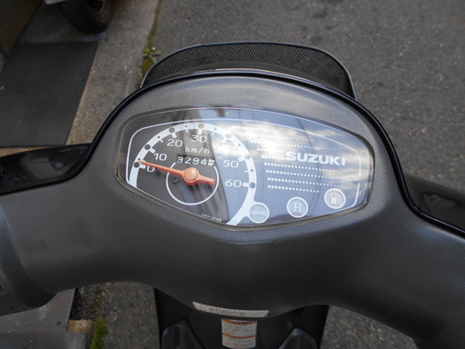 レッツ4 FI 4スト スピード抜群 前タイヤバリ山 前カゴ・U字ロック付