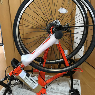 その他 ［未使用］フィールドチャンプ700C 折り畳み自転車オレンジ