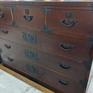 民芸家具　上3列4段　和モダン箪笥　時代箪笥