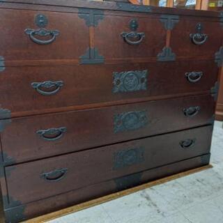 民芸家具　上3列4段　和モダン箪笥　時代箪笥