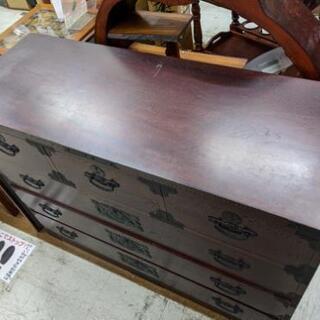 民芸家具　上3列4段　和モダン箪笥　時代箪笥