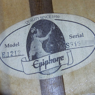 小売業者 Epiphone エピフォン EJ-212 Jumbo ジャンボ 12弦ギター