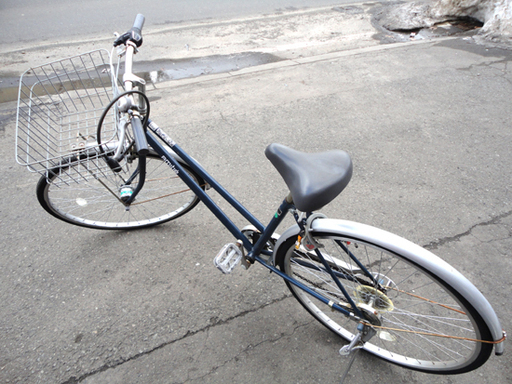 Amitie アミティ 27インチ 自転車 6段変速付き シティサイクル ネイビー シルバー チャリ 札幌市 白石区 東札幌 モノハウス 白石 白石のその他の中古あげます 譲ります ジモティーで不用品の処分