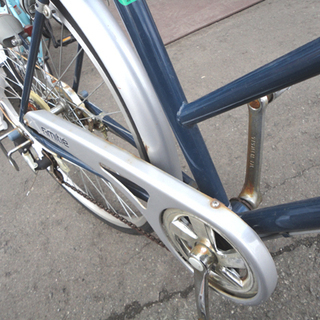 Amitie/アミティ 27インチ 自転車 6段変速付き シティサイクル ネイビー×シルバー チャリ 札幌市 白石区 東札幌