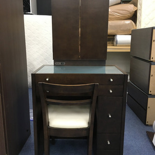 SC0238 大塚家具 三面ドレッサー（椅子付き）