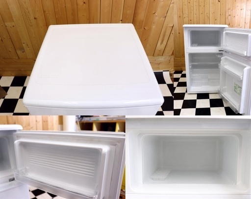 配達込み　冷蔵庫　ユーイング　UR-D90H 2015年製　ホワイト　２ドア　88L　住まい　単身　住まい　キッチン　生活