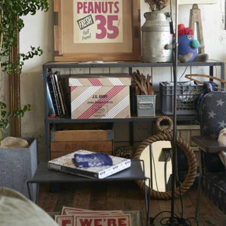 CALVI WIDE SHELF LIGHT BROWN