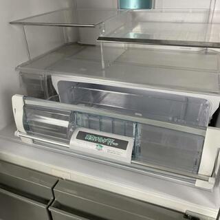 HITACHI 日立 冷凍冷蔵庫 6ドア シルバー R-SF48AM (S) 475L 2010年製