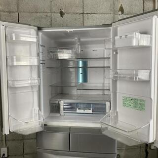 HITACHI 日立 冷凍冷蔵庫 6ドア シルバー R-SF48AM (S) 475L 2010年製
