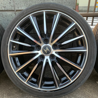 値下げします　18インチアルミホイール　タイヤおまけ 大幅値引きしました。】18インチ アルミホイール